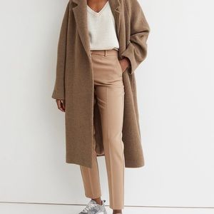 H&M Dark Beige Ankle Length Slacks
